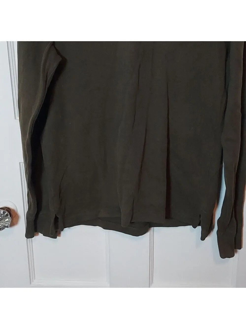 Polo Ralph Lauren Khaki Green Quarter Zip Pullover Sweater